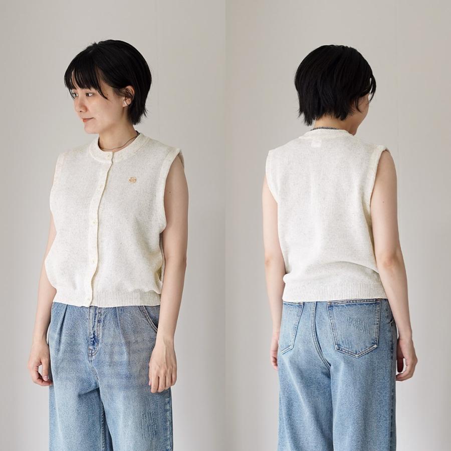YENN YENN（イェン） リネン シアーベスト / レディース サマーニット
