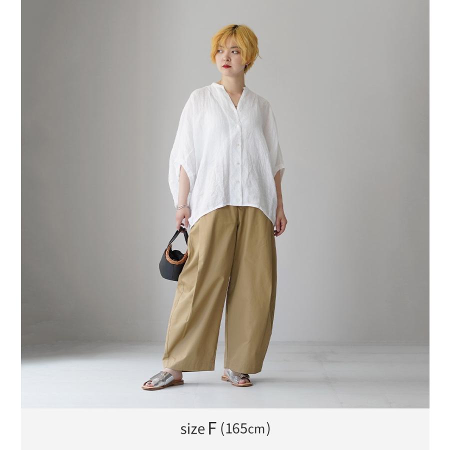 mizuiroind（ミズイロインド） タックコクーン スラックス 日本製