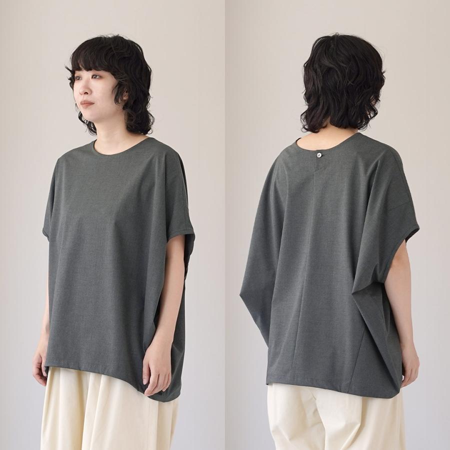 mizuiroind（ミズイロインド） T/R コクーンワイドプルオーバー 日本製