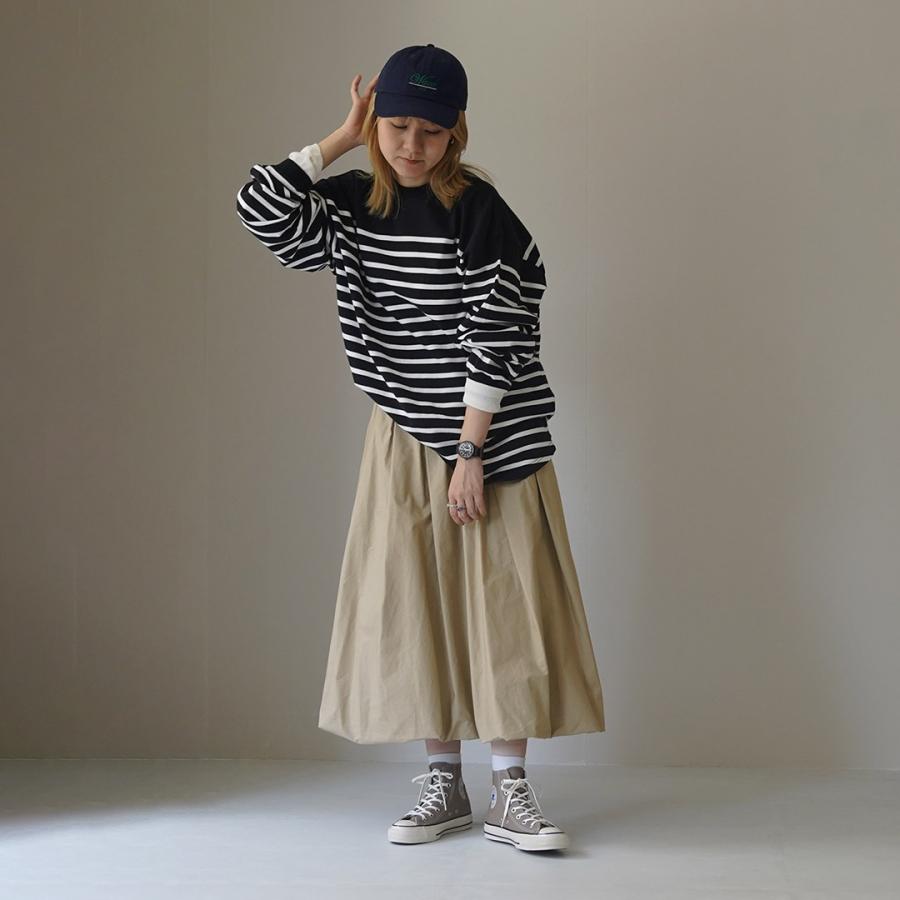 ★新品未使用★ MidiUmi バルーンスカート MIDIUMI（ミディウミ） バルーン スカート / 膝下 ミディアム 無地 綿