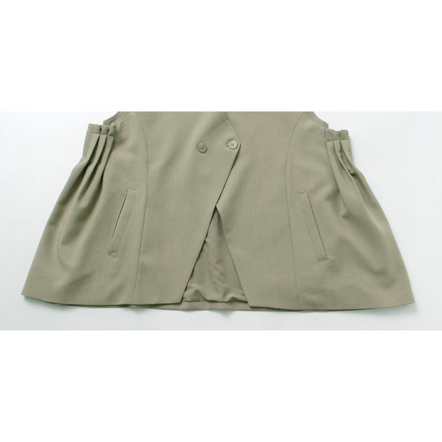 CYAN TOKYO（シアントーキョー） リネン アームプリーツ ジレ 2024年