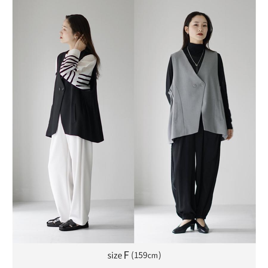 CYAN TOKYO（シアントーキョー） リネン アームプリーツ ジレ 2024年