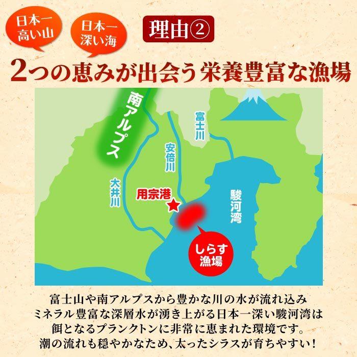 静岡県産 釜揚げしらす［特A品質］1kg（250g×4）しらす シラス 釜揚げ 無添加 無漂白 冷凍 用宗港 静岡 駿河湾 送料無料の画像