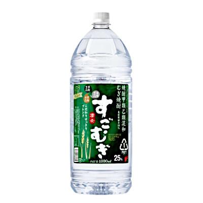 合同酒精 すごむぎ 麦 25度 甲乙混和焼酎 4L(4000ml) ペット 4本入