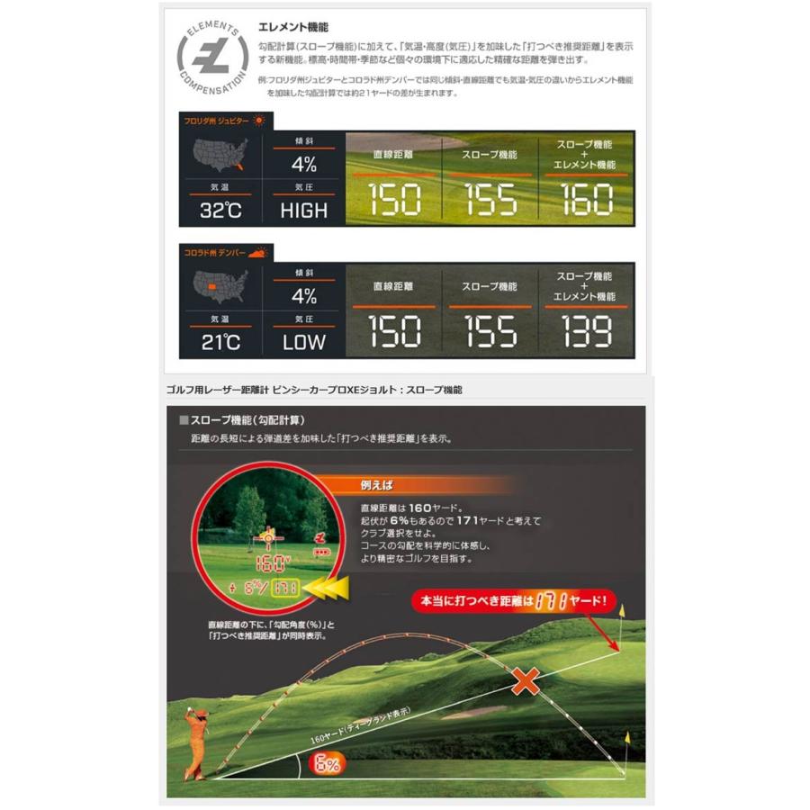 Bushnell ピンシーカーPRO XE ジョルト　ゴルフ用距離計 ブッシュネルゴルフ ピンシーカー プロ XE ジョルト ゴルフ用