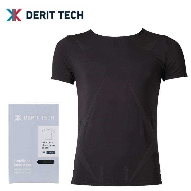 ドクターイースト デリットテック 機能性インナーウエア クルーネック メンズ 半袖シャツ Dr.EAST DERIT TECH ゴルフ（Yahoo!・第一ゴルフ）