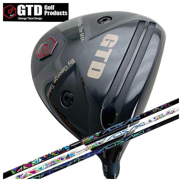 (特注カスタムクラブ) GTD ジョージ武井デザイン GTD Black Ice The MAX ドライバー Threering（スリリング） アオサキ・アケボノ シャフト