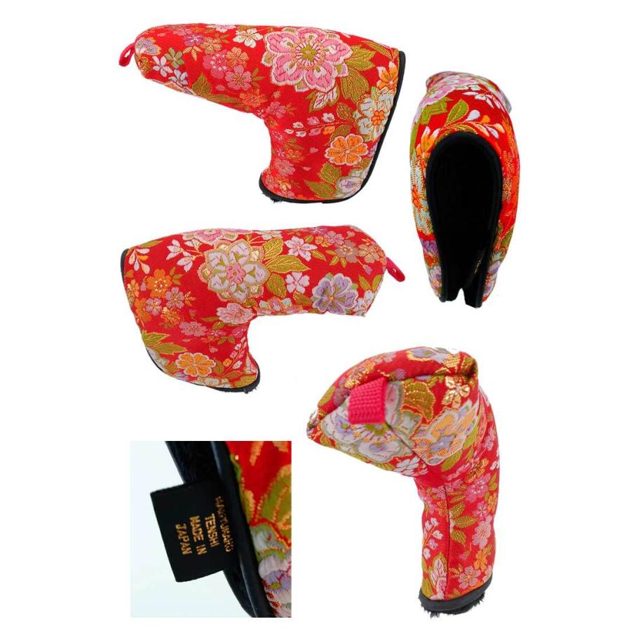 オーダーメイド) (ポイント10％) 金襴生地 パター用ヘッドカバー