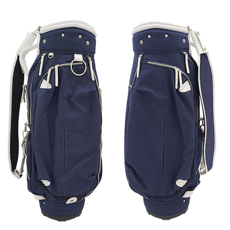 考英舎 キャディバッグ 考英舎 キャディバッグ 9型 3.5kg ハンドメイド 板垣 帆布 ネイビー