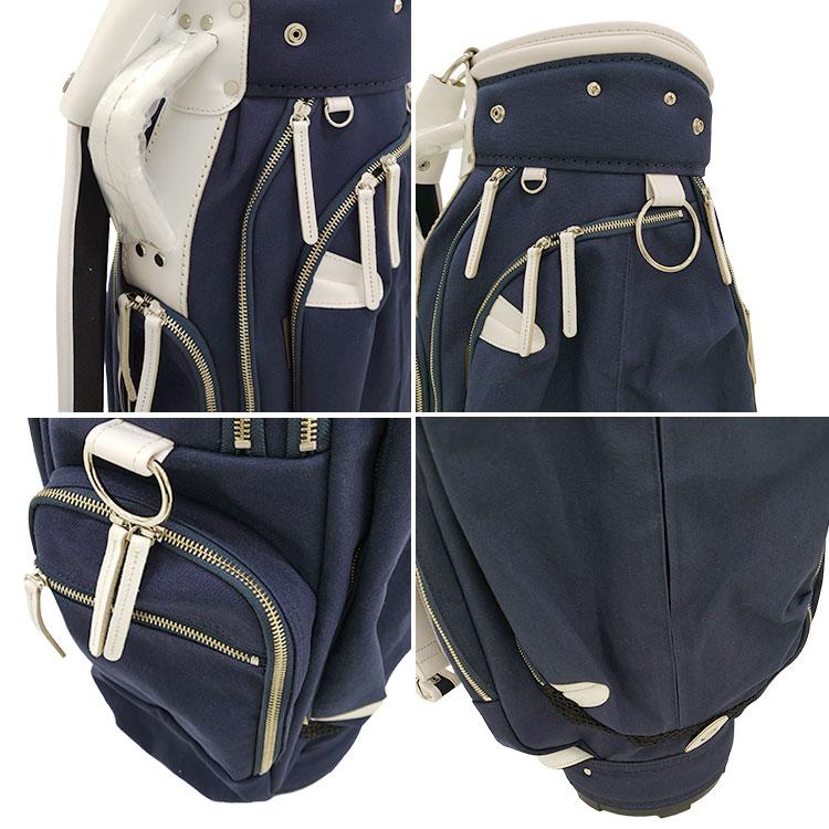 考英舎 キャディバッグ 9型 3.5kg ハンドメイド 板垣 帆布 ネイビー