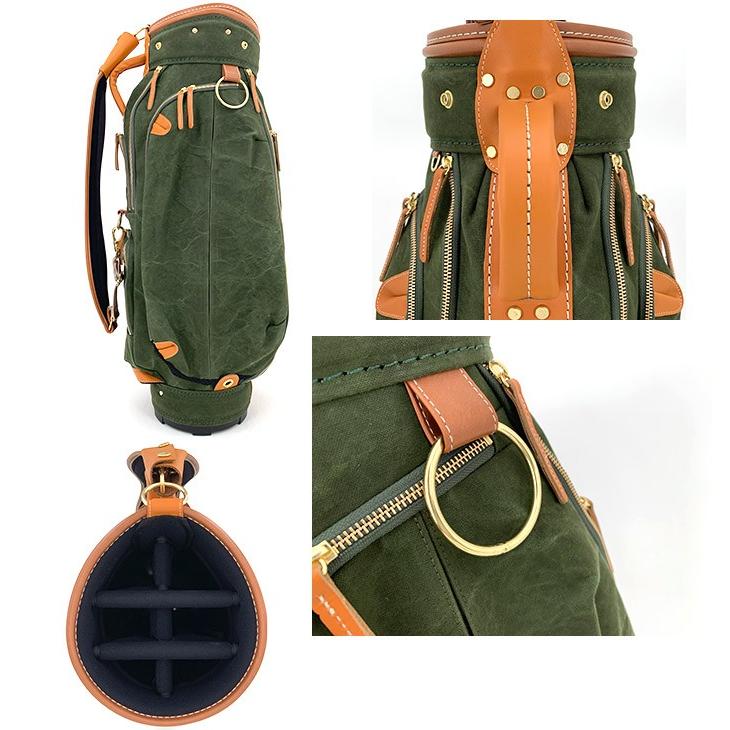 キャディバッグ　日本製　考英舎　9型 考英舎 キャディバッグ 9型 軽量 3.5kg ハンドメイド 板垣 帆布