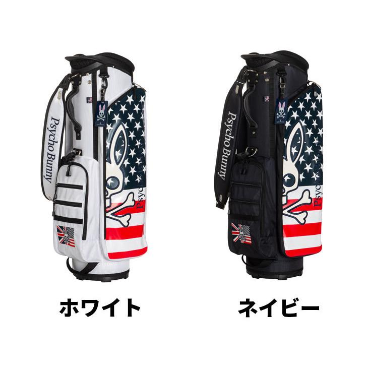 (ポイント10倍)サイコバニー キャディバッグ 9型 A/A SPORT PBMG1FC4 Psycho Bunny GOLF BAG｜daiichigolf｜02