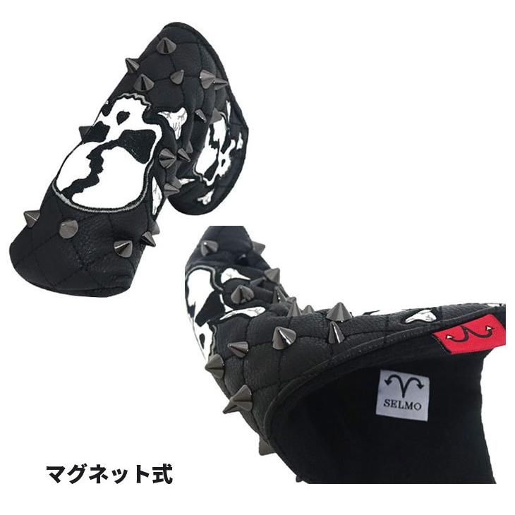 【パターカバー(ピン型)】セルモ ピン型 パターカバー ブレード スクアッド 7912SQ 黒×白 SELMO SQUAD PT Blade ゴルフ ヘッドカバー セルモ ピン型 パターカバー ブレード スクアッド 7911SQ 黒×黒 SELMO