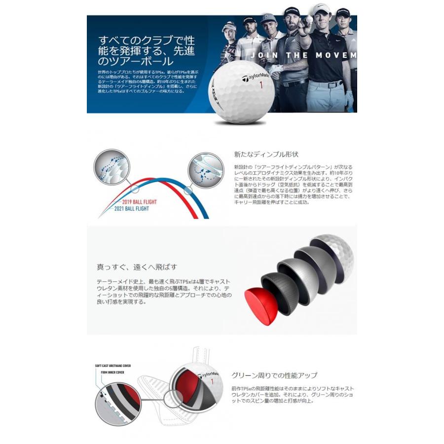TP5x 【大特価！】テーラーメイド ゴルフボール 1ダース 12球