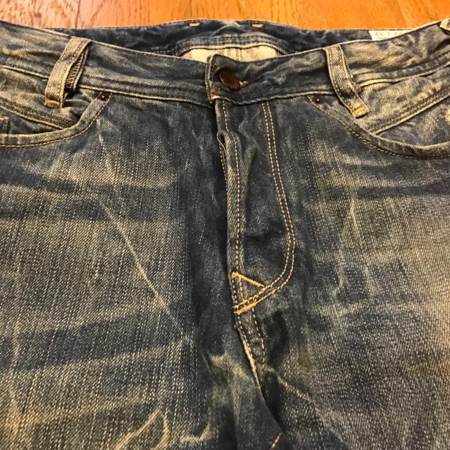 DIESEL（ディーゼル） 古着 メンズ ダメージ ストレート デニムパンツ