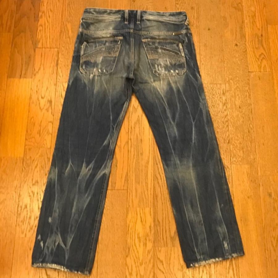 DIESEL（ディーゼル） 古着 メンズ ダメージ ストレート デニムパンツ