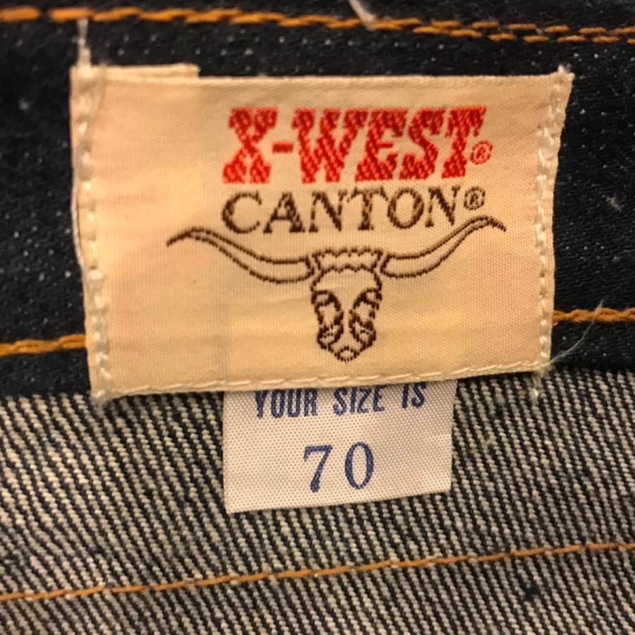 CANTON 古着 キャントン X-WEST メンズ ベルボトム デニムパンツ CANTON 古着 キャントン X-WEST メンズ ベルボトム デニムパンツ