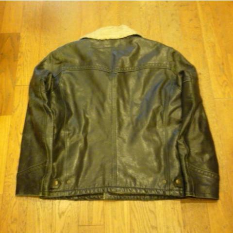 古着 メンズビギ メンズ ボア付き レザー ジャケット Men 