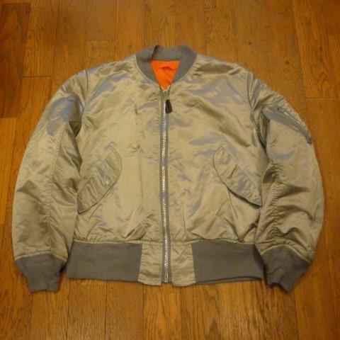 古着 MA-1 メンズ ミリタリー フライト ジャケット (MEDIUM) JACKET