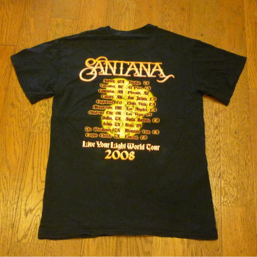 古着 サンタナ メンズ 半袖 ツアー Tシャツ (SMALL) SANTANA ロック
