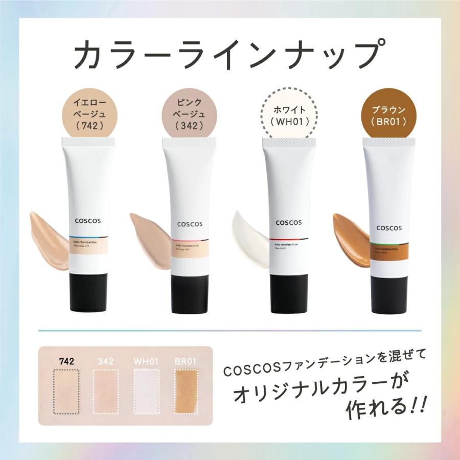 COSCOS UHDファンデーション 342 ピンクベージュ 明るい肌色 毛穴レス 高カバー力 ほんのりピンクがかった色味  メイク コスコス コスプレ 日本製 リベルタ | COSCOS | 05