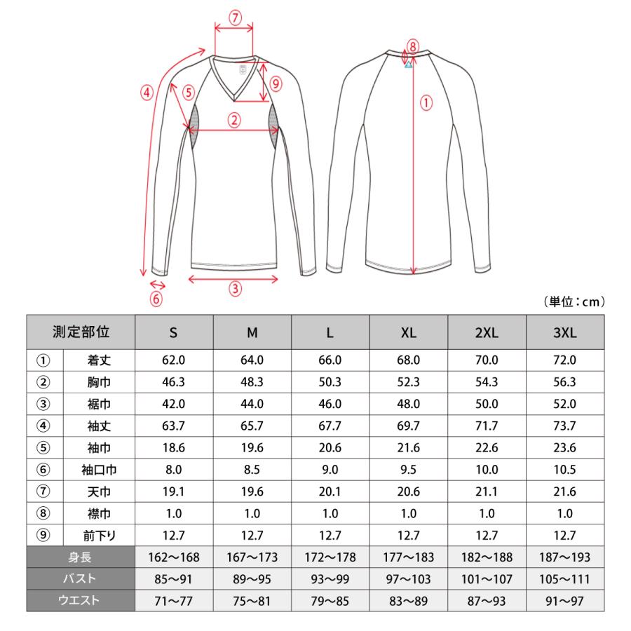 FREEZE TECH FREEZETECH 冷感シャツ WORKシリーズ 長袖 Vネック
