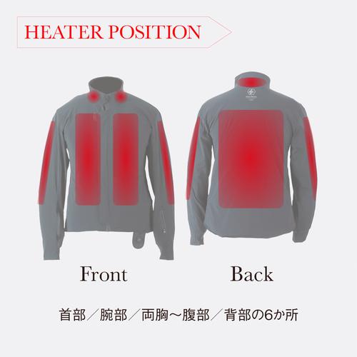 ヒートマスター 12Vヒートインナージャケット スポーツタイプ 7AMP LIDEF Heat Master ヒートマスター公式 旧ヒーテック|daikanyama-st|04