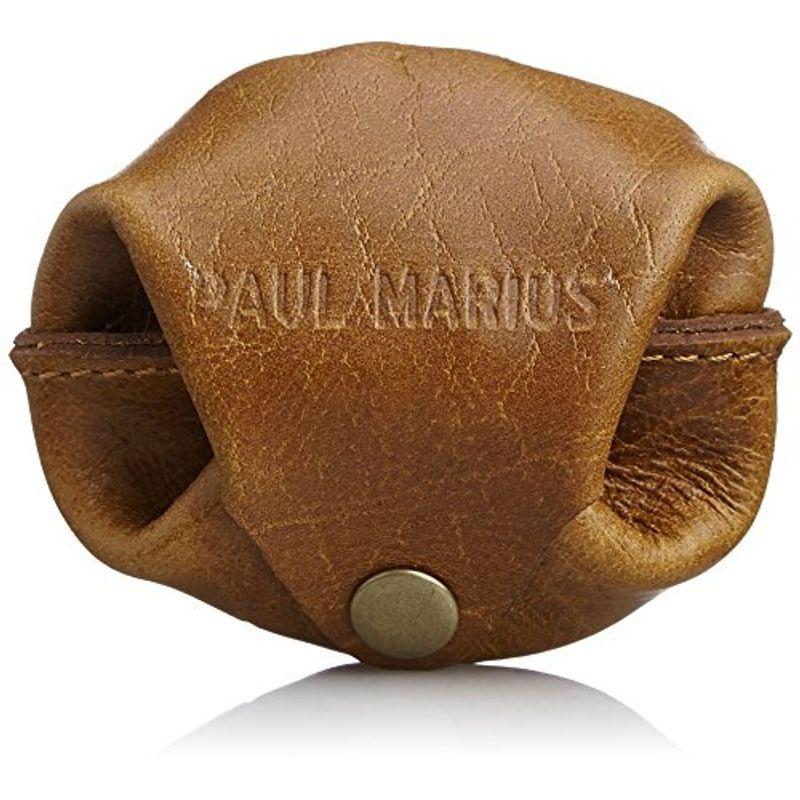 ポール・マリウス PAUL MARIUS 本革 スナップボタン小銭入れ 小袋コインケース ESC-7 BR (ブラウン) 小銭入れ、コインケース