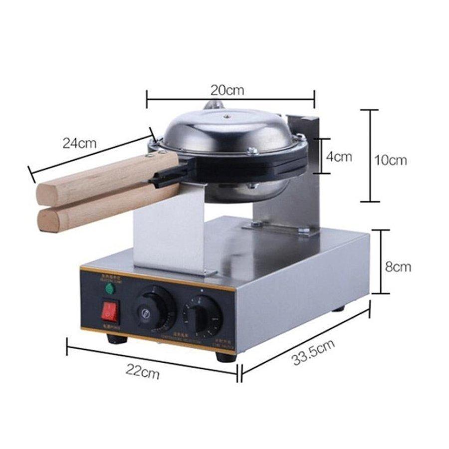業務用 スイーツ エッグ バブル ワッフルメーカー Ｖ ワッフルパン