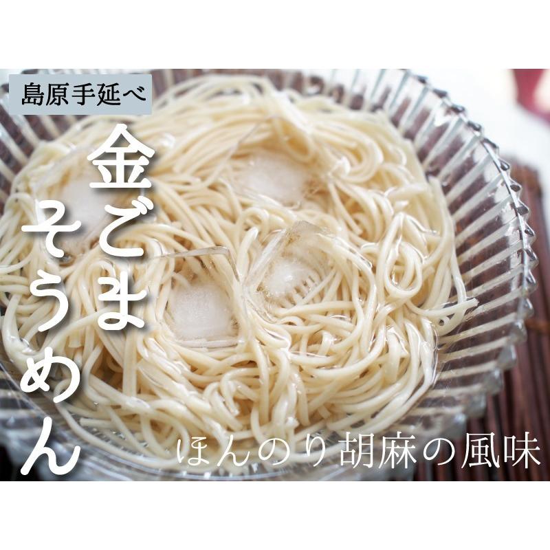 胡麻そうめん 6束入りx6袋 (50g x36束)　御中元 お中元  黒ごまそうめん 金ごまそうめん 島原手延べそうめん 黒胡麻そうめん 島原素麺 ギフト |  | 03