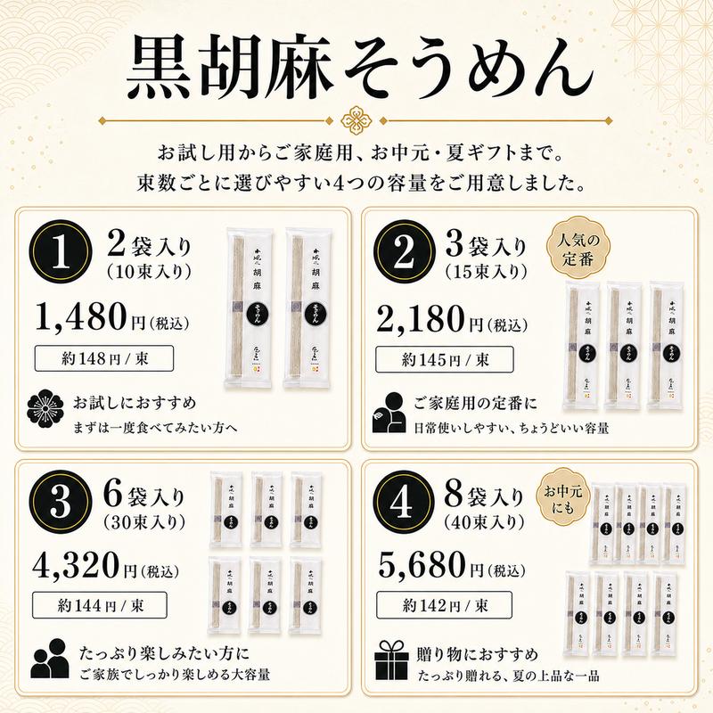 胡麻そうめん 島原手延べ 8袋入り(45g×40束) 御中元 お中元 夏ギフト