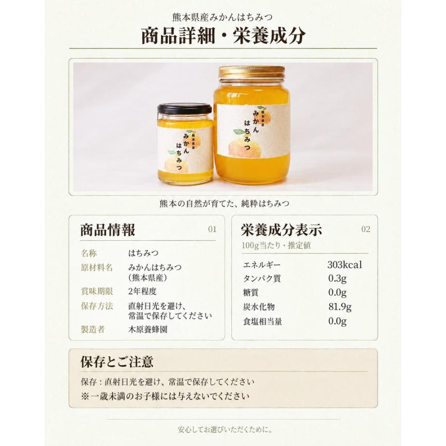 国産 熊本県産 みかんはちみつ 800g(400g x2) 非加熱 純粋はちみつ