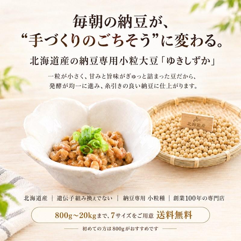 納豆用小粒大豆 5kg 国産 ゆきしずか ユキシズカ 北海道産 非遺伝子