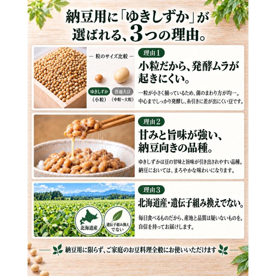 納豆用小粒大豆 5kg 国産 ゆきしずか ユキシズカ 北海道産 非遺伝子
