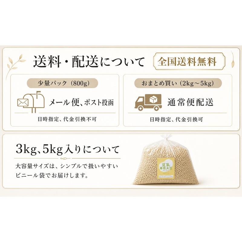 豆乳専用大豆 3kg 袋入り 国産 フクユタカ ふくゆたか 国産大豆 豆乳用