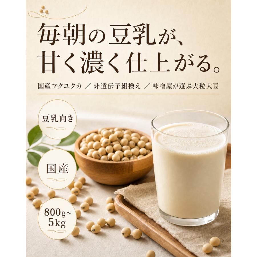 豆乳専用大豆 3kg 袋入り 国産 フクユタカ ふくゆたか 国産大豆 豆乳用
