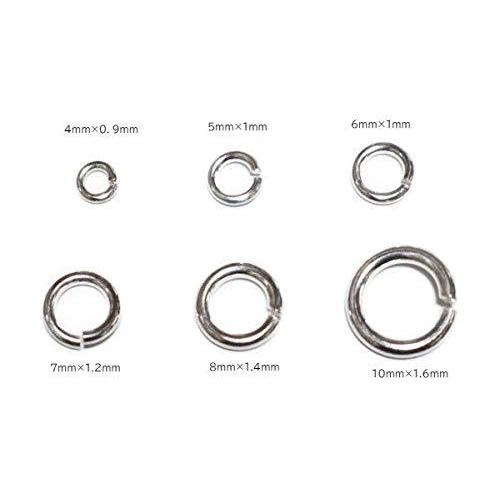 シルバー925製 丸カン1個売り マルカン 直径8mm 線径1.4mm 内径5.6mm
