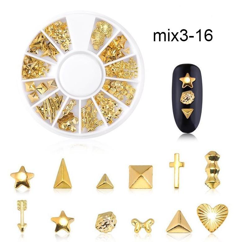 ネイルパーツ スタッズ デコパーツ メタルパーツ 大容量 ホイール