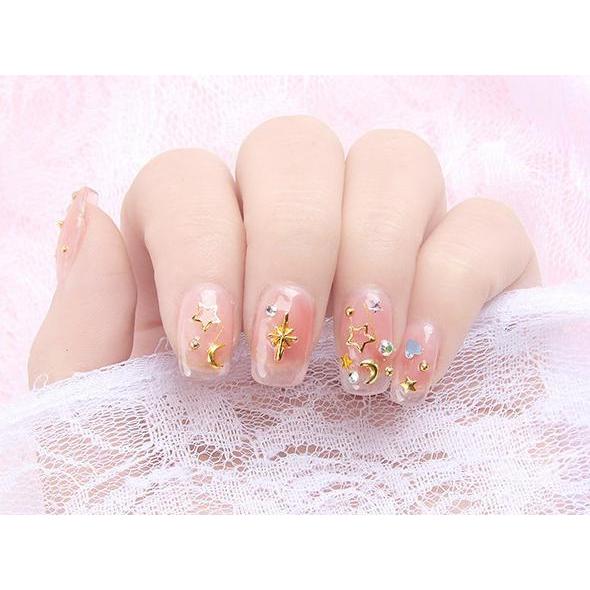 ネイルパーツ omochi ネイルパーツ スタッズ デコパーツ メタルパーツ 大容量