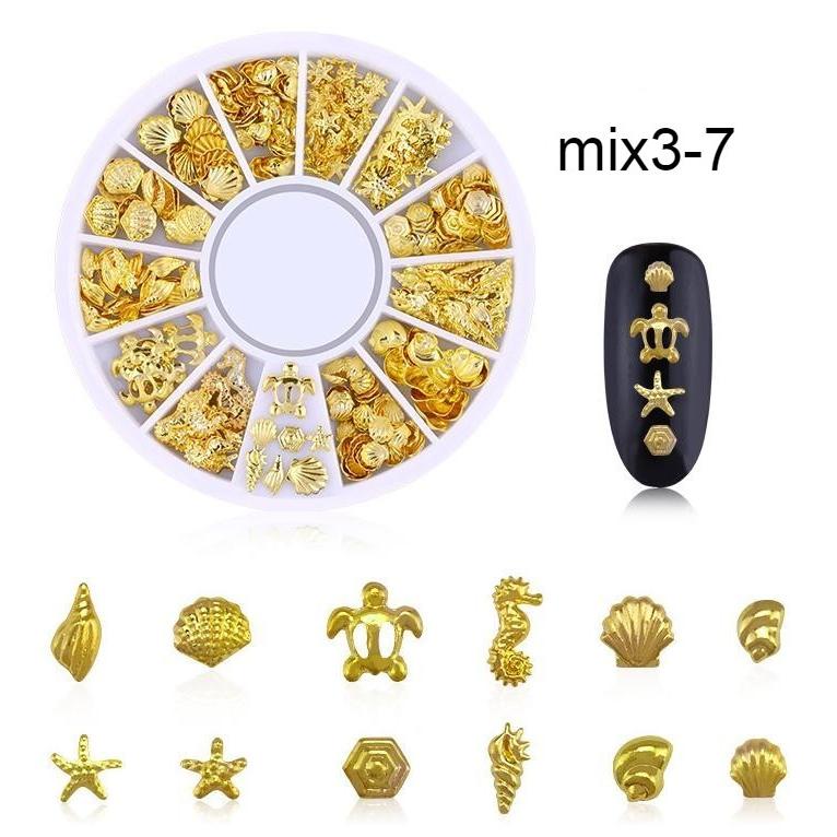 ネイルパーツ スタッズ デコパーツ メタルパーツ 大容量 ホイール