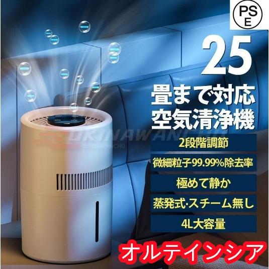 空気清浄機 小型 空気清浄器 卓上 uv除菌 PM2.5 加湿器 スチーム式 大