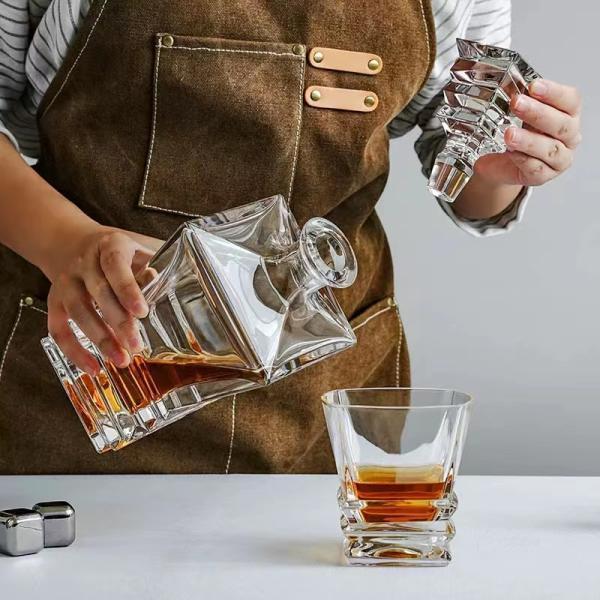 800mlウイスキーデカンタ クラシック 酒デキャンタ ヴィンテージ