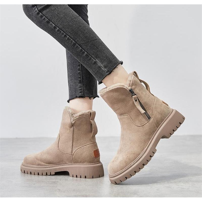 ブーツ 厚底 スノーブーツ ショートブーツ ボア あったか もこもこ