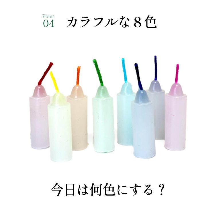ミニロウソク 東亜ローソク きらめき10分ローソク カラー お徳用 ミニロウソク 東亜ローソク きらめき10分ローソク カラー お徳用