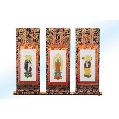 中金掛軸 掛軸 浄土宗用ご本尊脇侍セット30代 : 大黒屋仏壇店