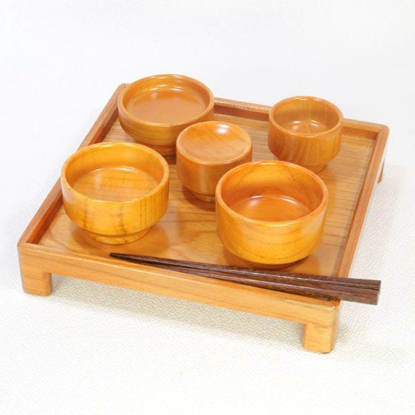 モダン仏具 霊具膳 たわわ仏膳碗セット LB色 5.0寸