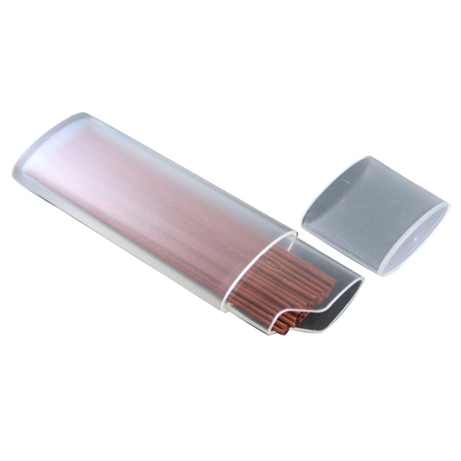 墓参用品 玉初堂 クリアお線香筒 持ち運び用クリアケース