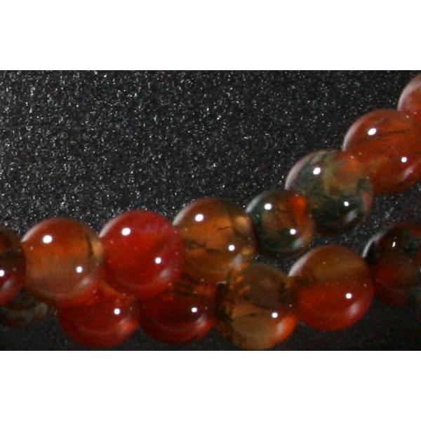 逸品】数珠 女性用本連 赤苔瑪瑙108玉：正絹切房 桐箱入 : 大黒屋仏壇