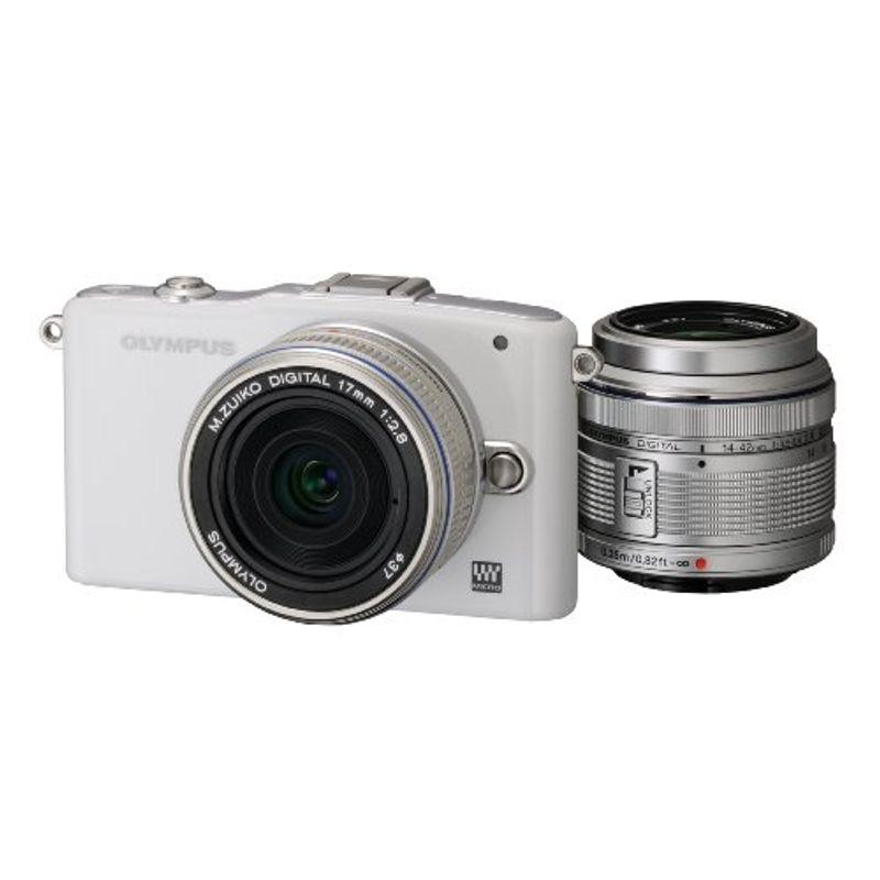OLYMPUS ミラーレス一眼 PEN mini E-PM1 ツインレンズキット ホワイト 