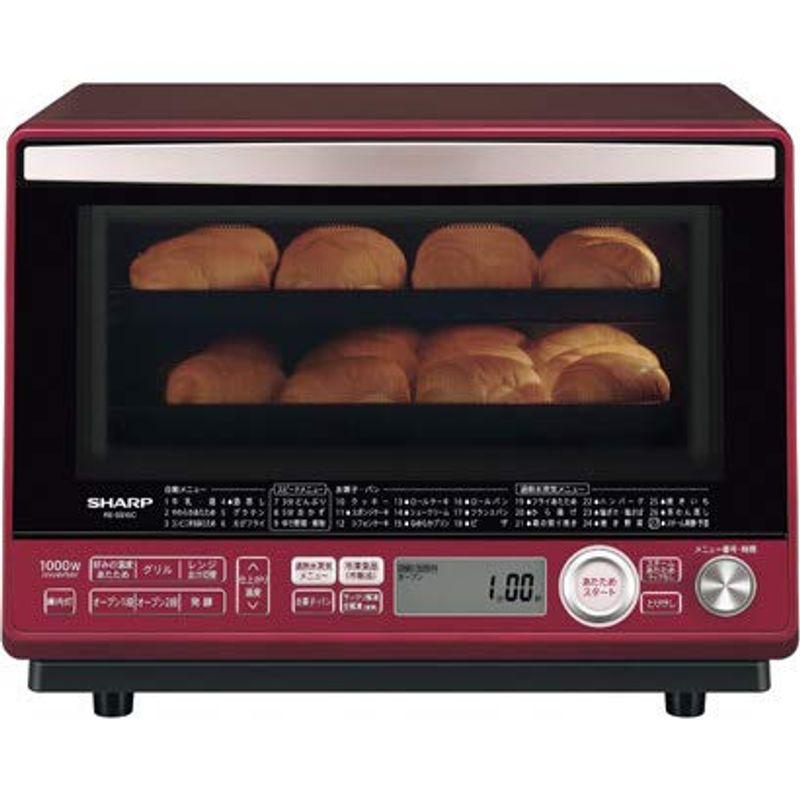 シャープ 過熱水蒸気オーブンレンジ 2段 31L レッド RE-SS10B-R シャープ 過熱水蒸気オーブンレンジ 2段調理 31L レッド RE-SS10B-R
